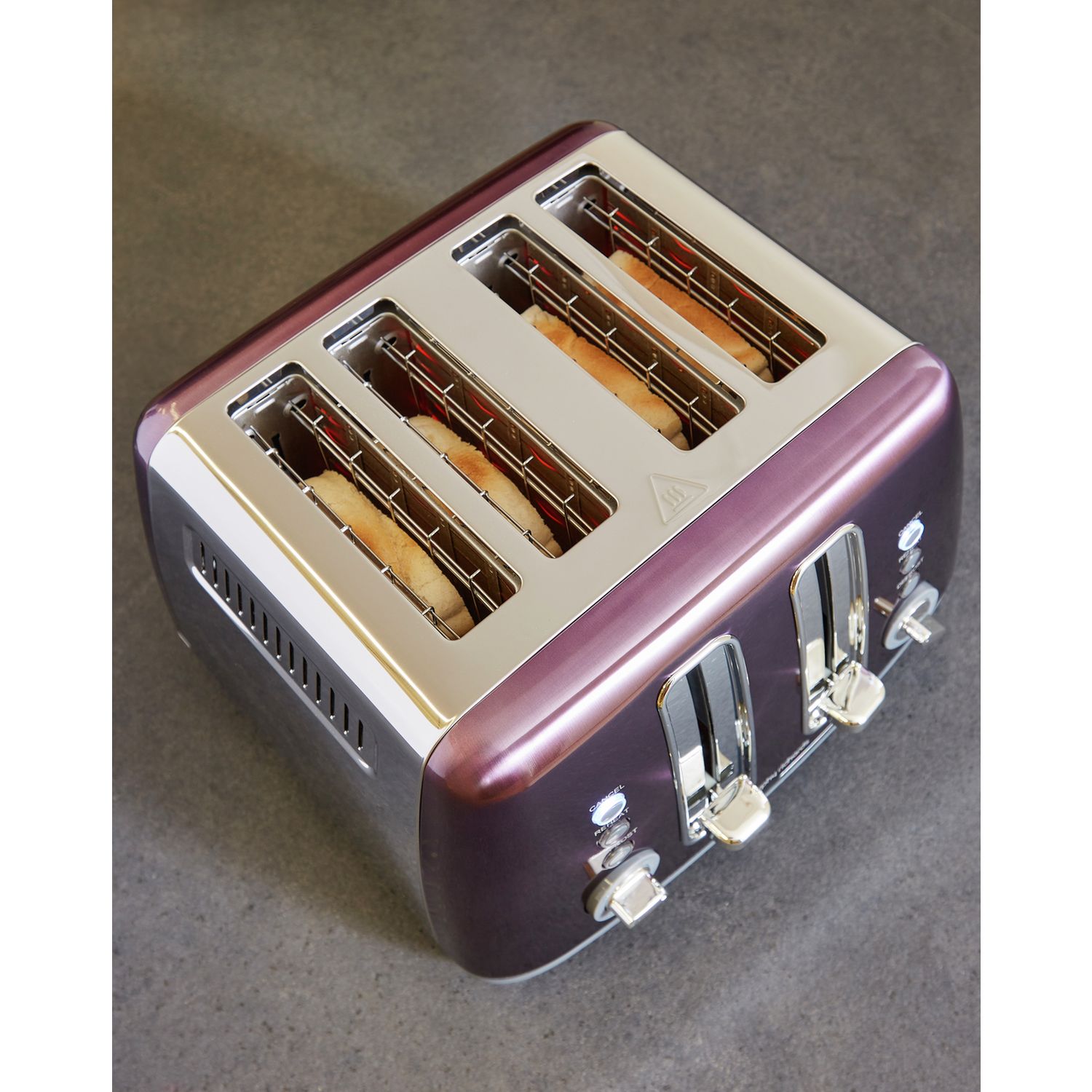 Morphy Richards purple toaster 4 slice, imported from the UK