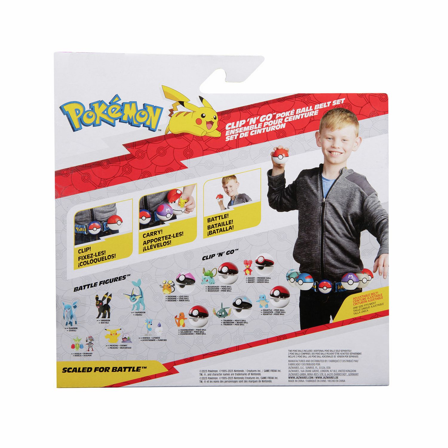 Pokémon Charmander Clip 'N' Go belt set toy, imported from the UK