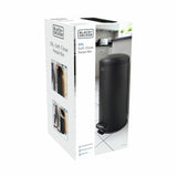 Black+Decker 30L dome lid pedal bin, imported from the UK
