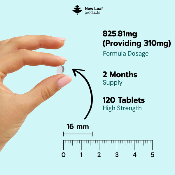 New Leaf Calcium Complex supplement 120 tablets, imported from the UK