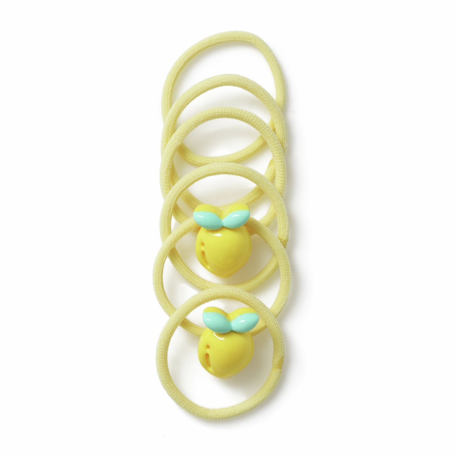 Flitzy lemon hair bands with charms, imported from the UK