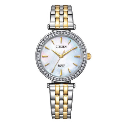 Argos Citizen Quartz Ladies Pearl Dial Two Tone Bracelet Watch- Buy online at McGrocer