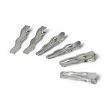 Freedom silver-tone hair slides set of 6 (British brand)