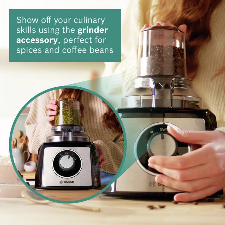 Bosch MultiTalent 3 food processor with attachments - British product
