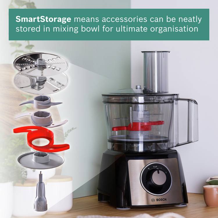 Bosch MultiTalent 3 food processor with attachments - British product