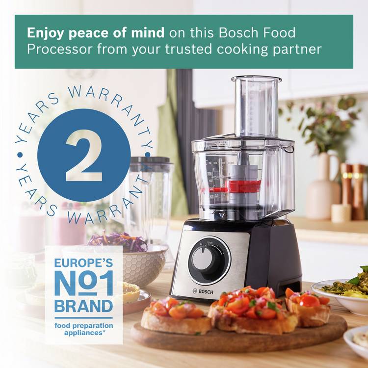 Bosch MultiTalent 3 food processor with attachments - British product