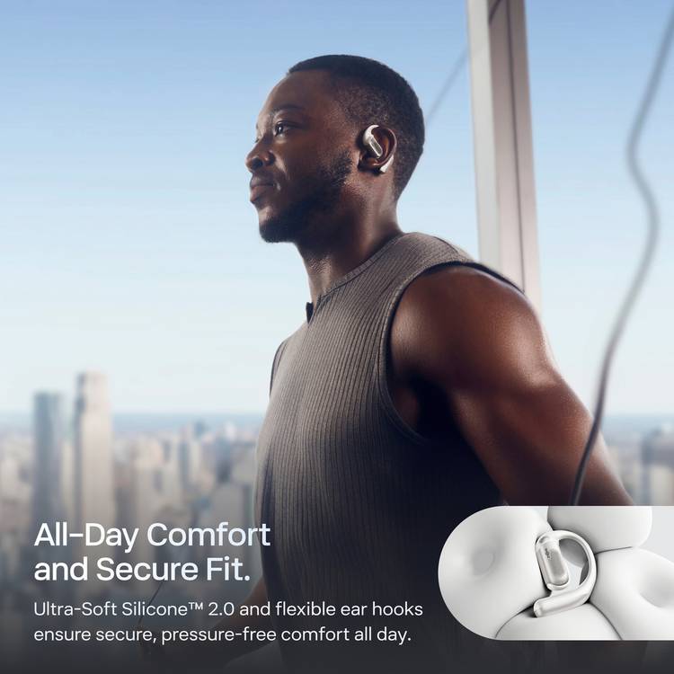 Shokz OpenFit Pro true wireless earbuds white, imported from the UK