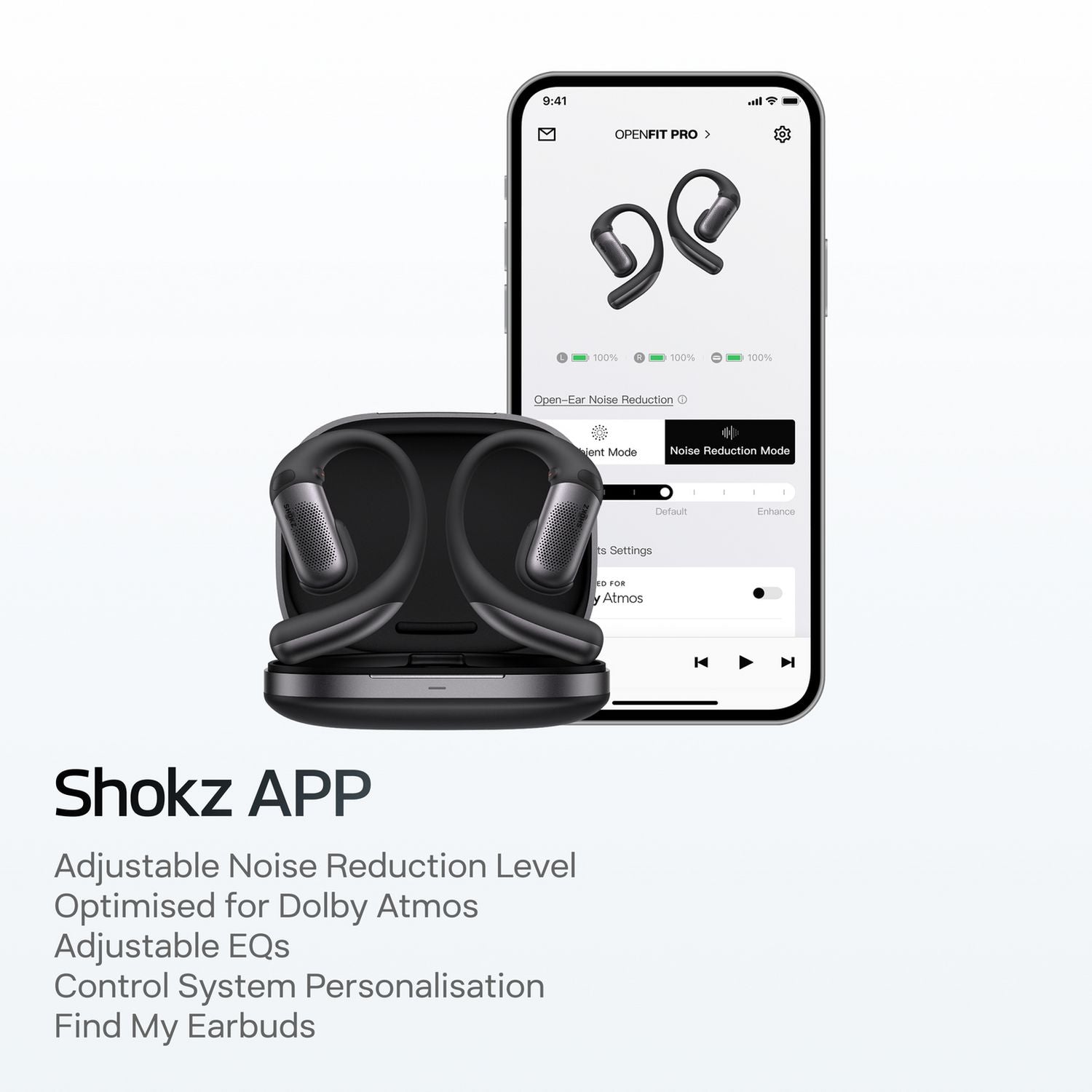 Shokz OpenFit Pro true wireless earbuds black - British product