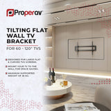 ProperAV tilting TV bracket 60-120 inch - British product