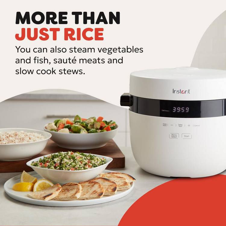 Instant Pot 5L Rice Cooker White, imported from the UK
