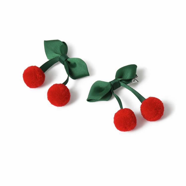 Flitzy cherry hair clips set of 2, imported from the UK