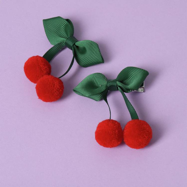 Flitzy cherry hair clips set of 2, imported from the UK
