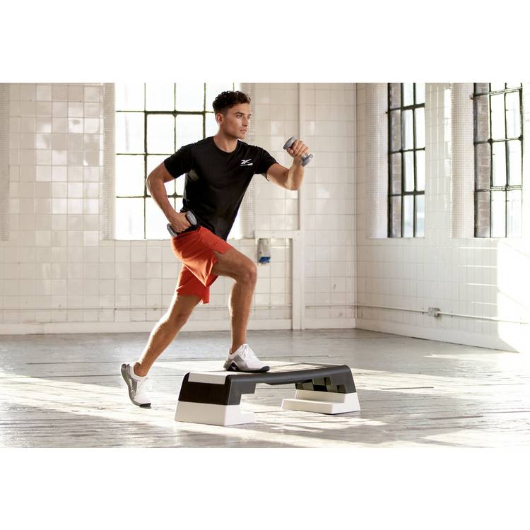 Reebok step white with adjustable height, UK version