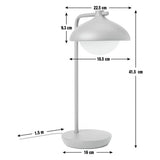 Habitat Acorn desk lamp dark grey metal, imported from the UK
