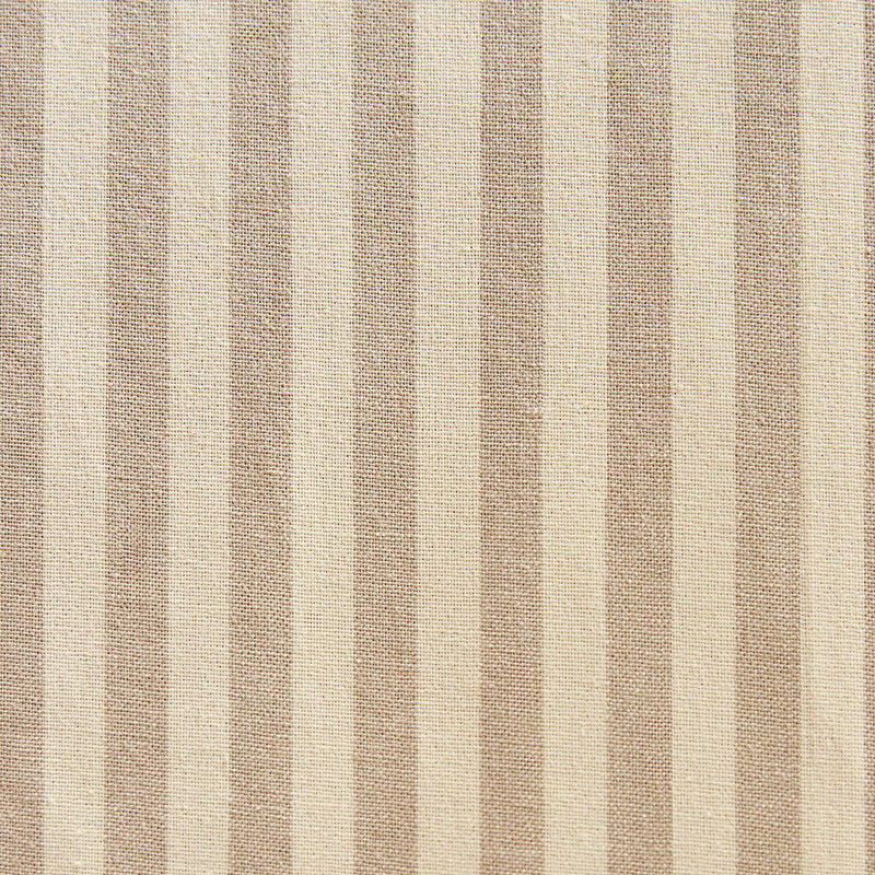 Habitat Yarn Dye Stripe Blackout Pencil Pleat Curtains - Latte - 117x183cm