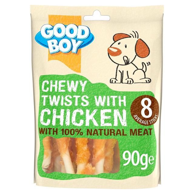 Good Boy Chewy Twists with Chicken Dog Treats   90g GOODS M&S   