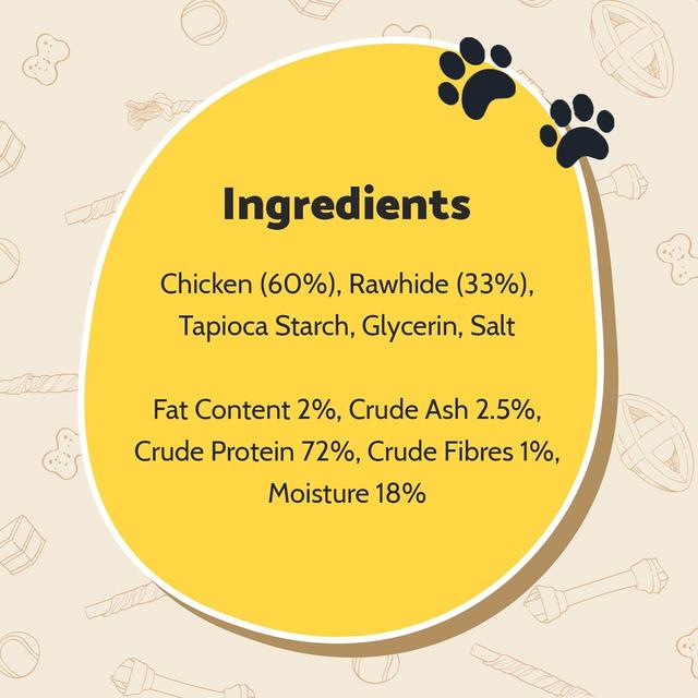 Good Boy Chewy Twists with Chicken Dog Treats   90g GOODS M&S   