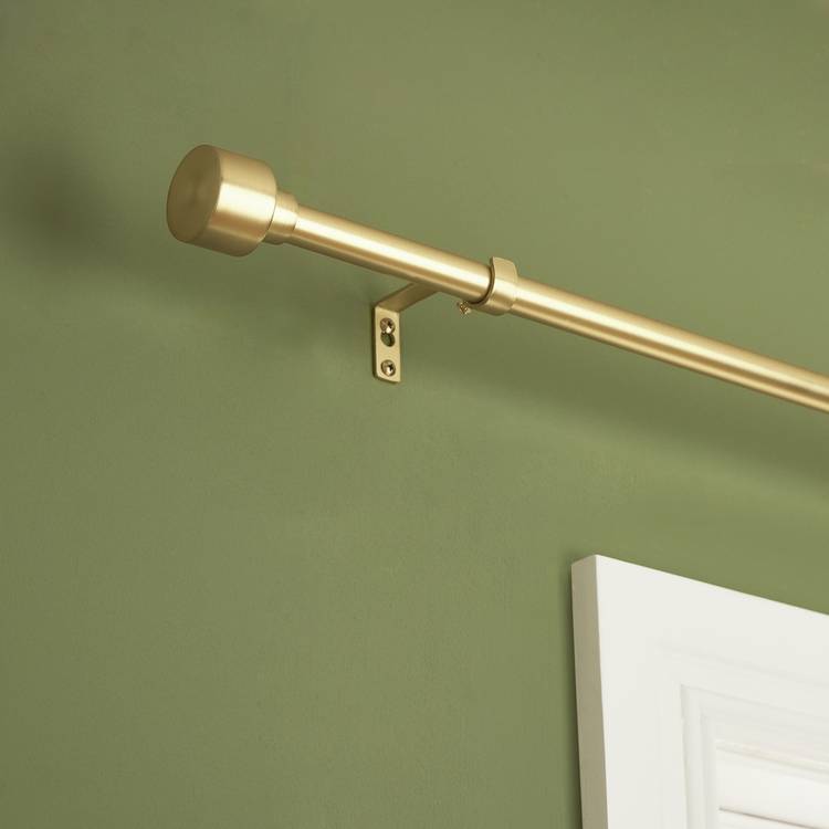 Argos Home gold extendable curtain pole 120-210cm (British brand)