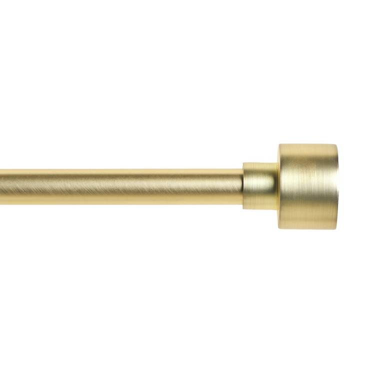Argos Home gold extendable curtain pole 120-210cm (British brand)