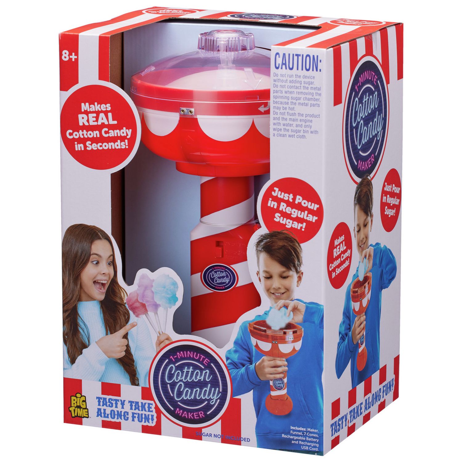 1 minute cotton candy machine with rechargeable battery, UK version