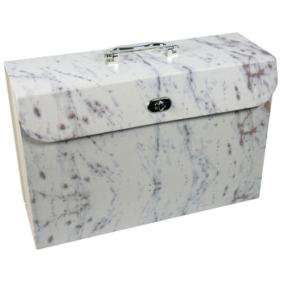 Argos Cathedral A4 Expanding File Box White & Grey- Buy online at McGrocer