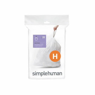 Argos Simplehuman Code H Custom Fit Bin Liners 35L Pack of 20- Buy online at McGrocer