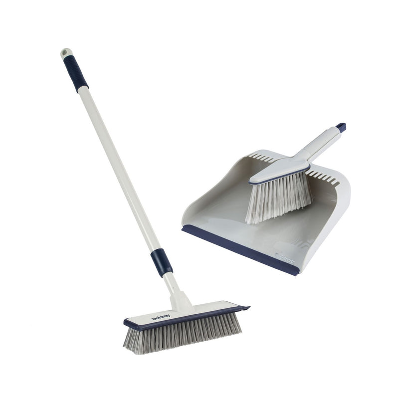 Beldray Deep Clean Floor Scrubber Brush and Dustpan Set