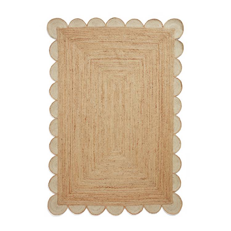 Think Rugs Savannah natural jute flatweave rug 120x170cm, imported from the UK