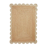 Think Rugs Savannah natural jute flatweave rug 120x170cm, imported from the UK