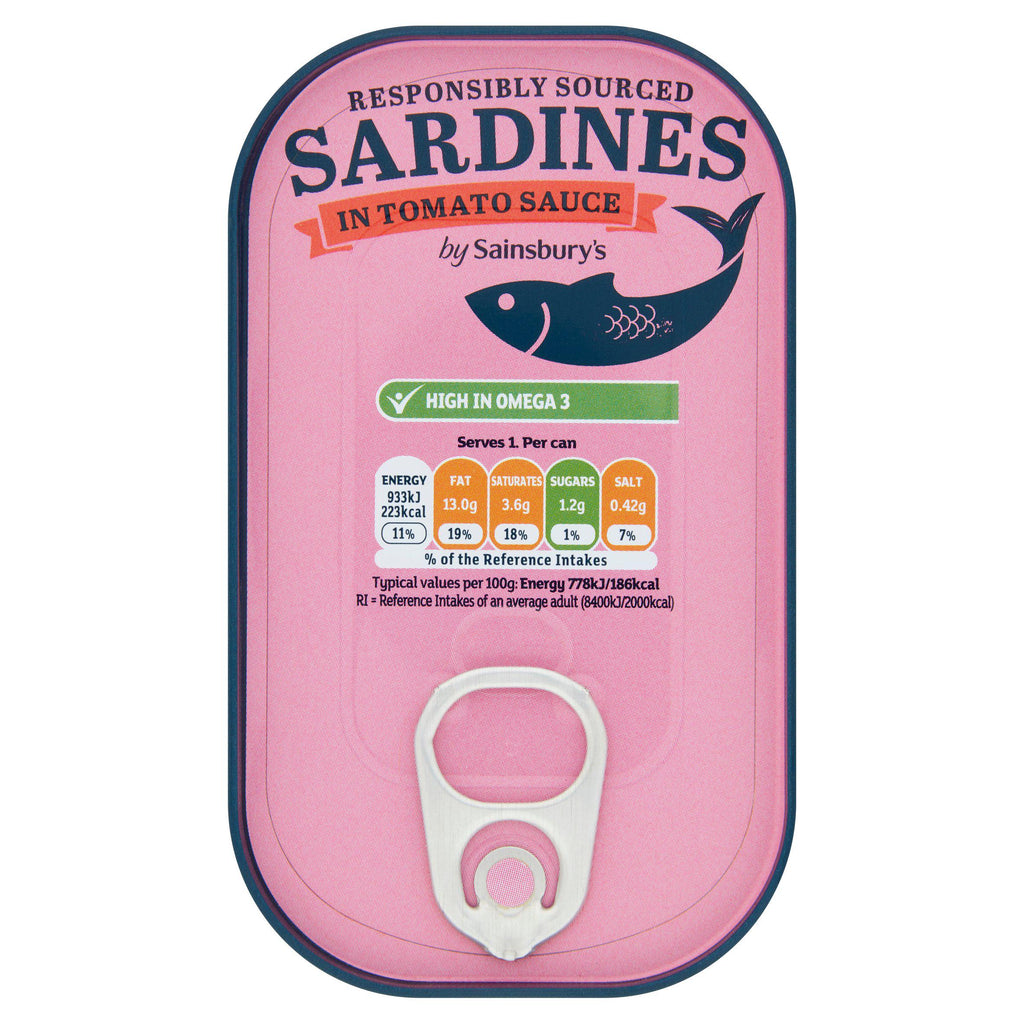 Sainsbury's Sardines in Tomato Sauce 120g