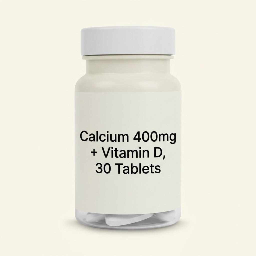 Calcium 400mg and Vitamin D Supplement 30 Tablets