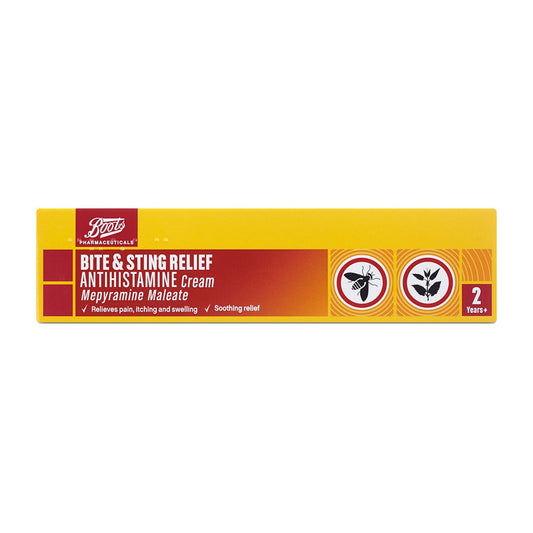 Boots Pharmaceuticals Bite & Sting Relief Antihistamine Cream - 20g GOODS Boots   