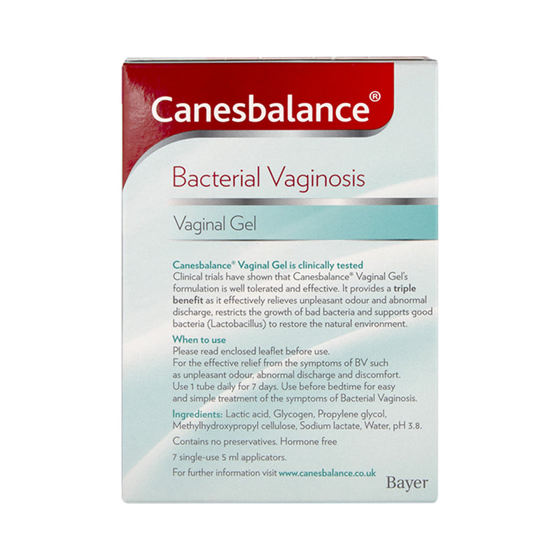 Canesbalance BV vaginal gel 7 applicators, imported from the UK