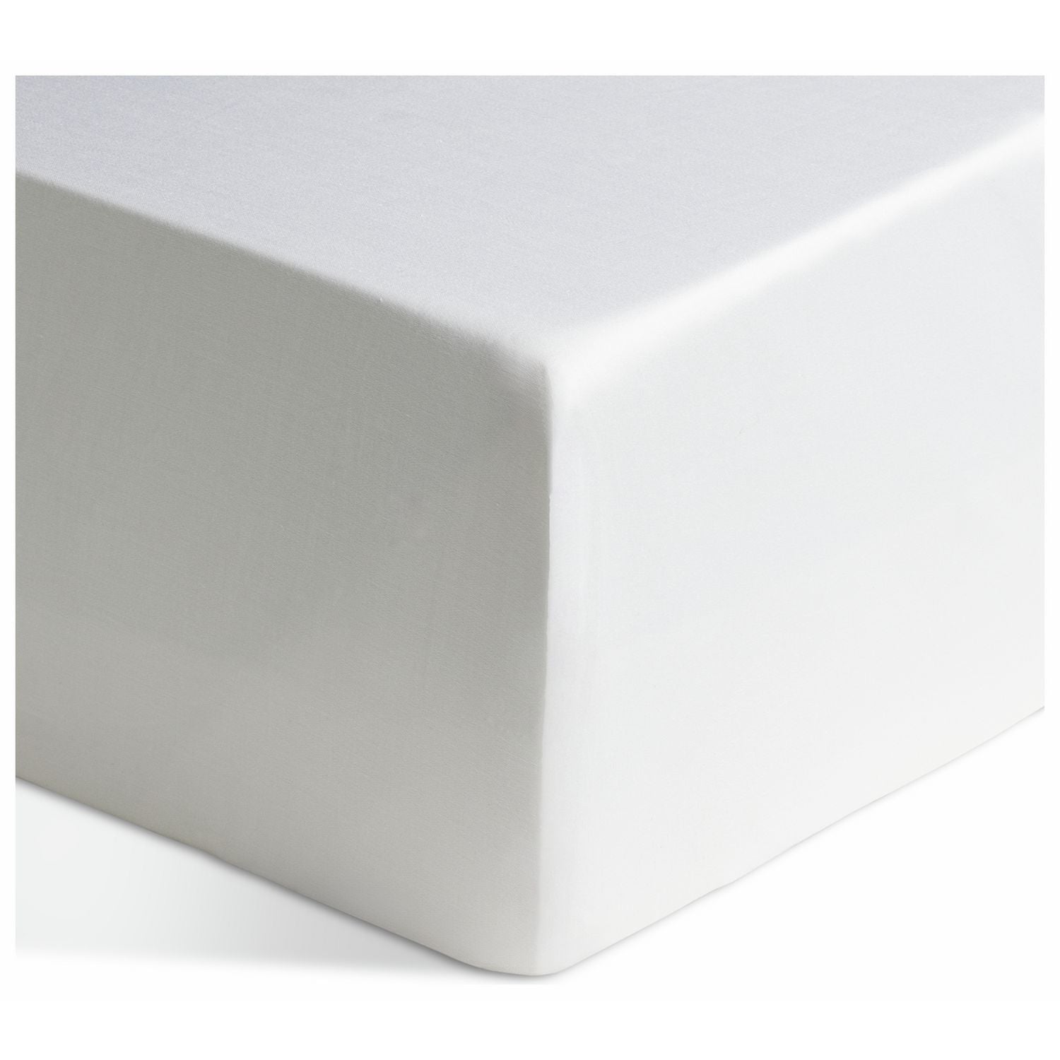 Habitat Egyptian Cotton 400TC White Fitted Sheet - King