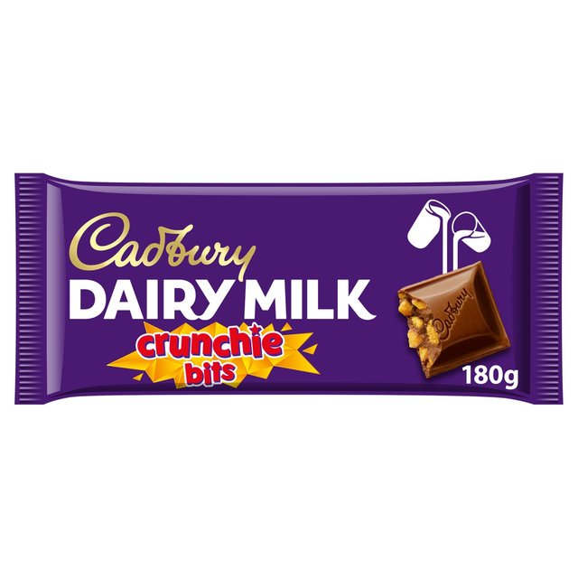 Cadbury Dairy Milk Crunchie Chocolate Bar   180g GOODS M&S   