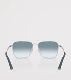Oliver Peoples Metall R-15 firkantede solbriller, britisk versjon