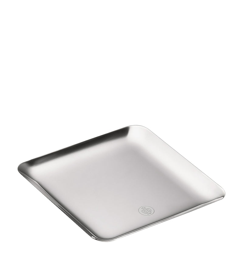 Christofle Silver Time Tray 20cm x 20cm, UK version