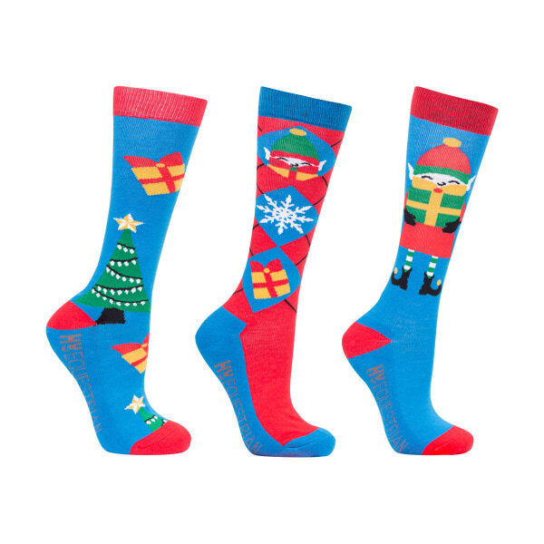 Hy Womens Elves Bamboo Christmas Socks (Pack of 3) (4-8) GOODS Superdrug   