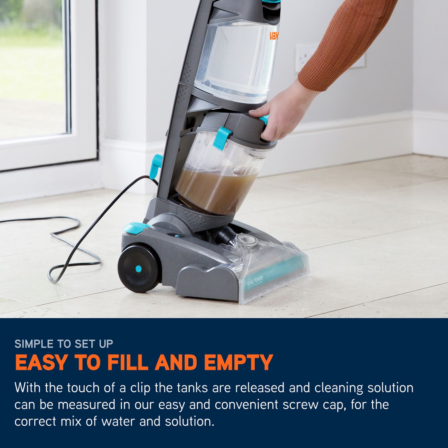 Vax Dual Power Pet Advance upright carpet cleaner, UK version