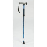 Drive Medical folding walking stick gel handle cane blue - British product