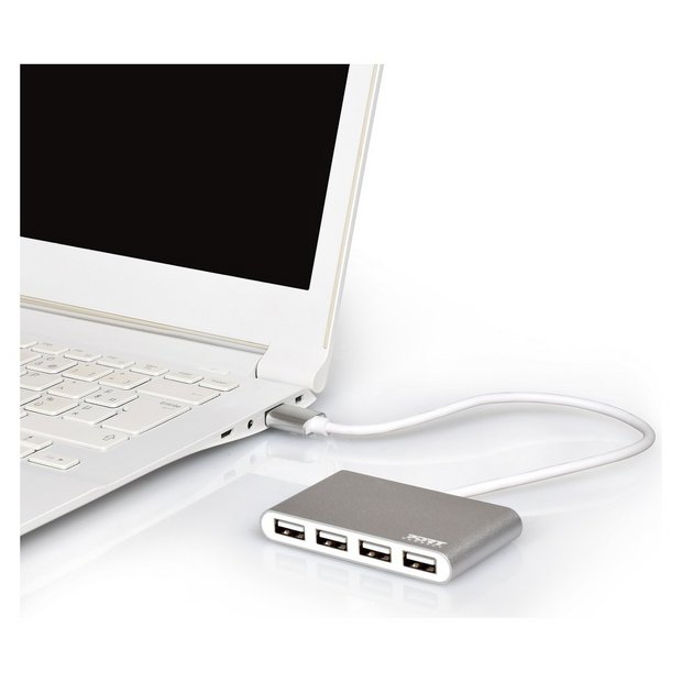 Port Connect 4 Port USB Hub, UK version