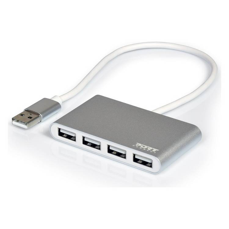 Port Connect 4 Port USB Hub, UK version