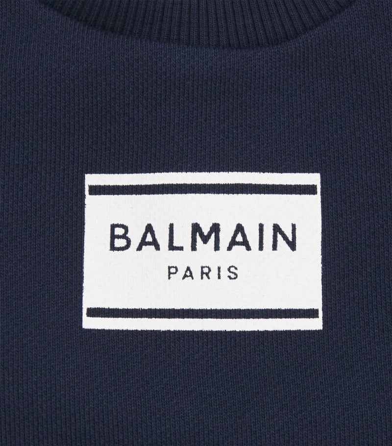 Balmain Kids Cotton Logo Sweatshirt 3-36 months - British product