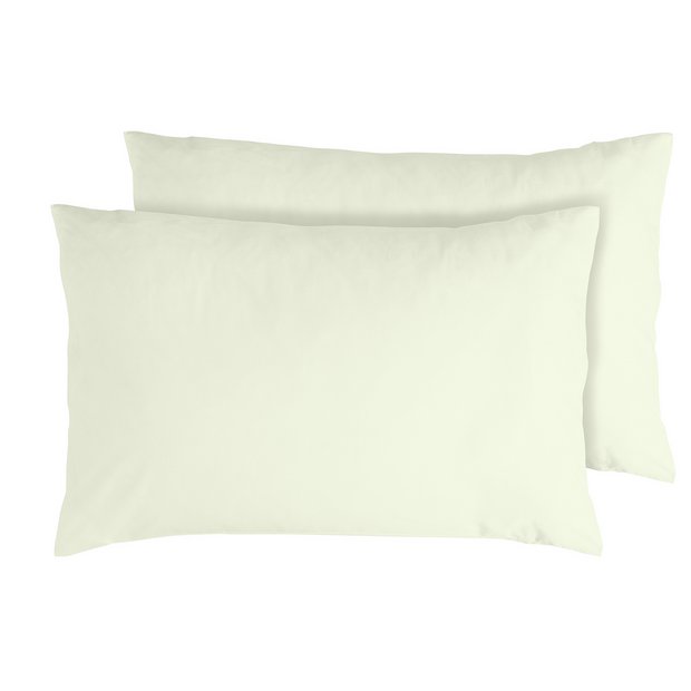 Habitat Egyptian cotton pillowcase pair cream standard 75x50cm - British product