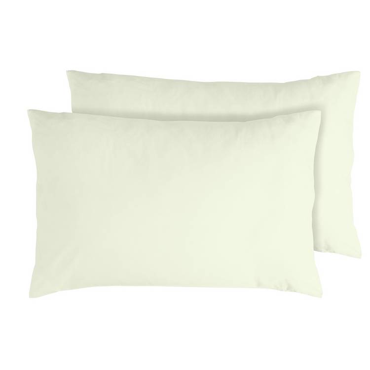 Habitat Egyptian cotton pillowcase pair cream standard 75x50cm - British product