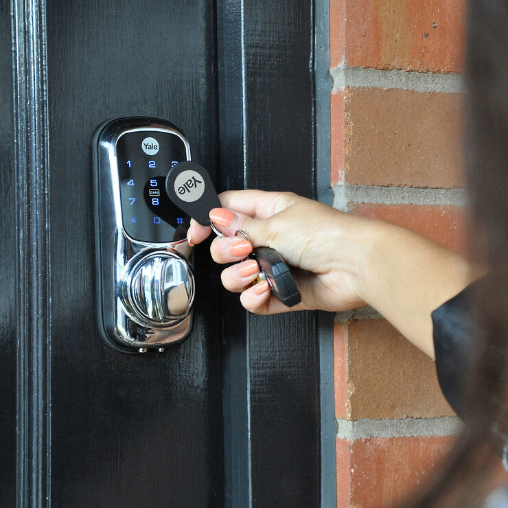 Yale Keyless Smart Lock in Chrome home security (British brand)