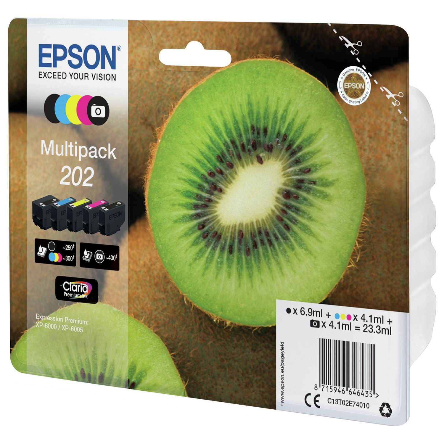 Epson ink cartridges black and colour multipack (British brand)