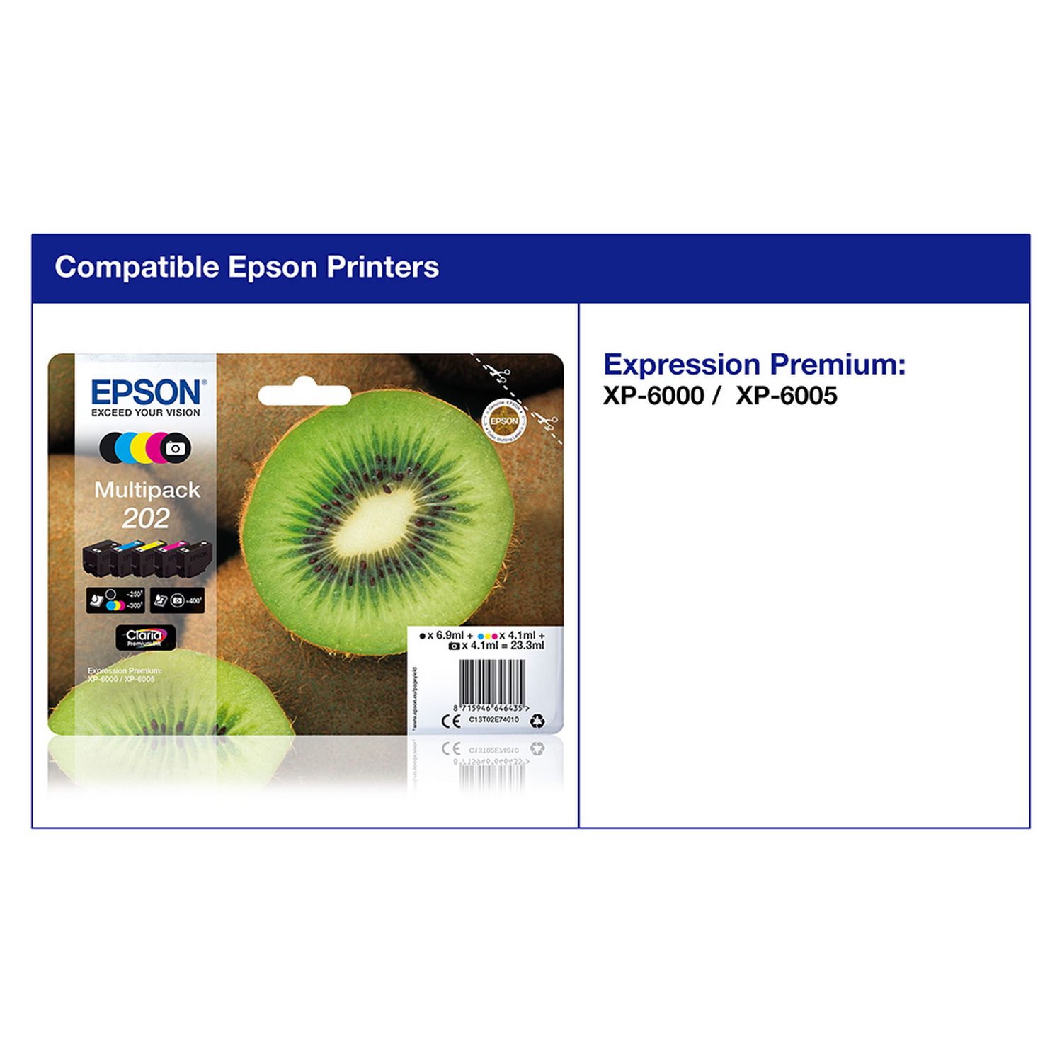 Epson ink cartridges black and colour multipack (British brand)