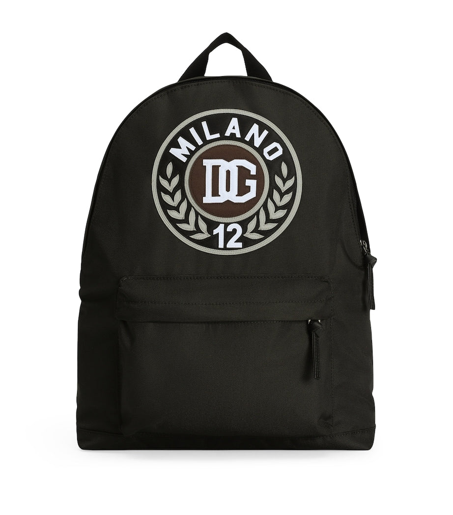 Dolce&Gabbana kids backpack varsity style nylon, UK version