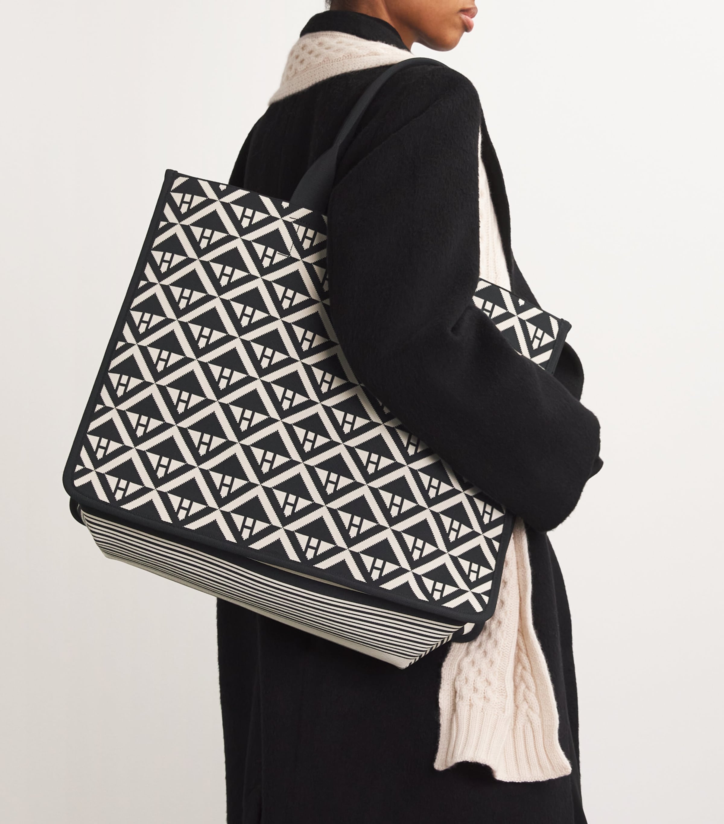 Harrods large geometric tote bag, UK version